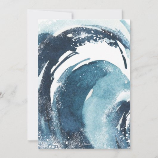 Surf omhoog | De grote Baby eerste verjaardag van  Kaart (Achterkant)