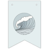 Surf omhoog de grote eerste verjaardag die vlaggen vlaggetjes (Eerste vlag)