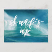 Surf omhoog | Fun Typografie & Quote Briefkaart (Voorkant)