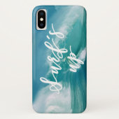 Surf omhoog | Fun Typografie & Quote Case-Mate iPhone Case (Achterkant)