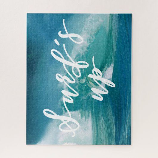 Surf omhoog | Fun Typografie & Quote Legpuzzel (Verticaal)