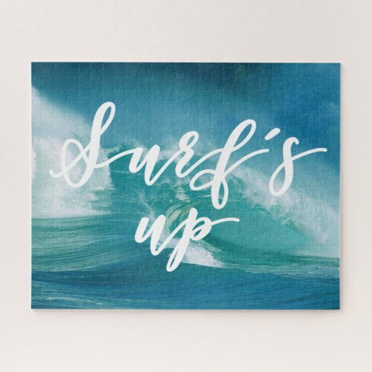 Surf omhoog | Fun Typografie & Quote Legpuzzel (Horizontaal)