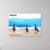 Surf omhoog! - Geese Canvas Afdruk (Voorkant)