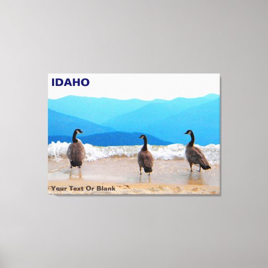 Surf omhoog! - Geese Canvas Afdruk (Voorkant)