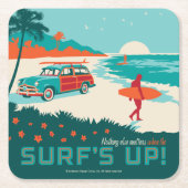 Surf omhoog kartonnen onderzetters (Voorkant)