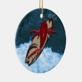 Surf omhoog keramisch ornament (Rechts)