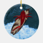 Surf omhoog keramisch ornament (Achterkant)