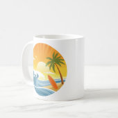 Surf omhoog! koffiemok (Voorkant links)