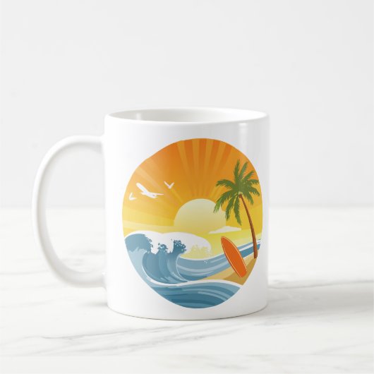 Surf omhoog! koffiemok (Links)