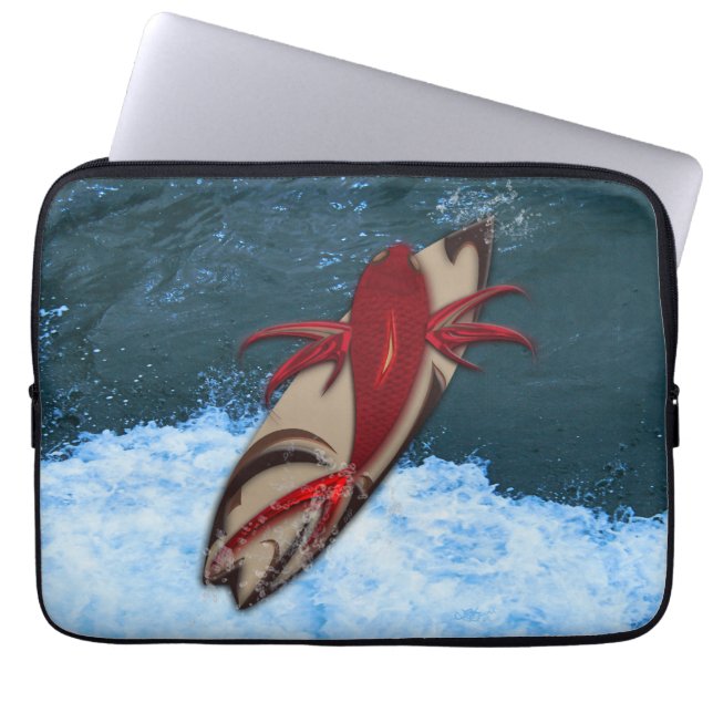 Surf omhoog laptop sleeve (Voorkant)
