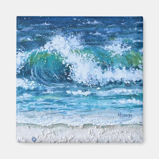 "Surf omhoog" magneet © Mary E Smith (Voorkant)