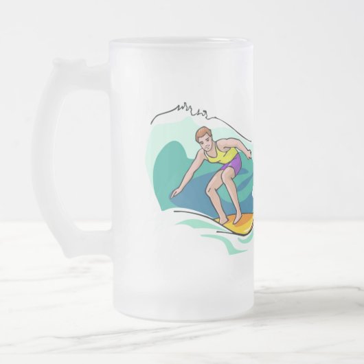 Surf omhoog - matglas bierpul (Links)