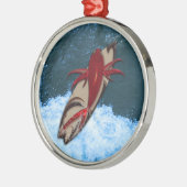 Surf omhoog metalen ornament (Links)