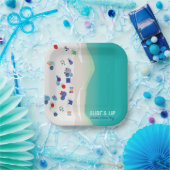 Surf omhoog papieren bordje (Feest)