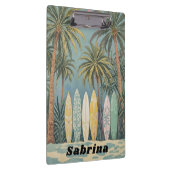 Surf omhoog, pastelstijl gepersonaliseerd klembord (Rechts)
