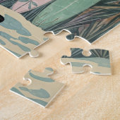 Surf omhoog, pastelstijl gepersonaliseerd legpuzzel (Zijkant)