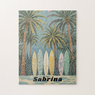 Surf omhoog, pastelstijl gepersonaliseerd legpuzzel