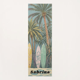 Surf omhoog, pastelstijl gepersonaliseerd yogamat