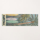 Surf omhoog, pastelstijl gepersonaliseerd yogamat (Voorkant (horizontaal))