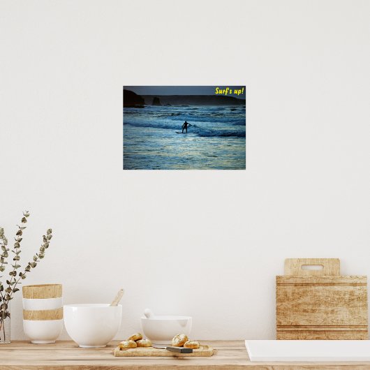 Surf omhoog poster (Keuken)