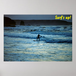 Surf omhoog poster