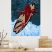 Surf omhoog poster (Keuken)