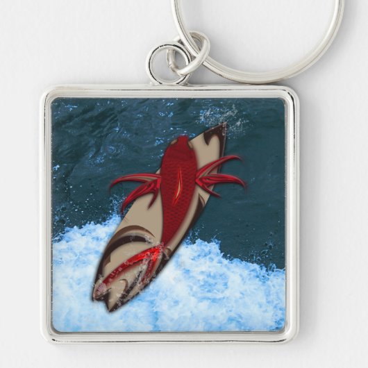 Surf omhoog sleutelhanger (Voorkant)