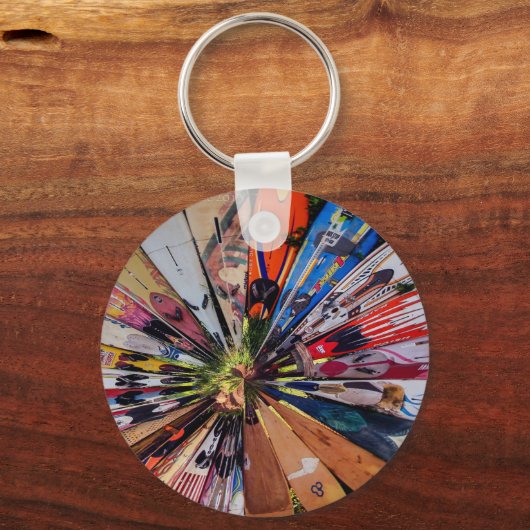 Surf omhoog sleutelhanger (Voorkant)