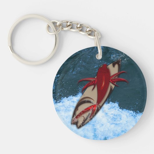 Surf omhoog sleutelhanger (Voorkant)