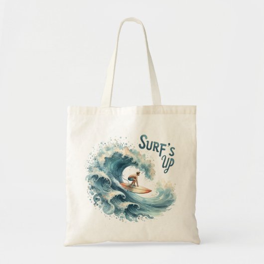 "Surf omhoog" Surfen Graphic Canvas tas (Voorkant)