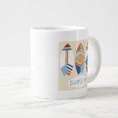 Surf omhoog! Surfplanken Grote Koffiekop (Voorkant rechts)