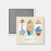 Surf omhoog! Surfplanken Magneet (Voorkant / Achterkant)