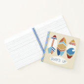 Surf omhoog! Surfplanken Notitieboek (Binnen)