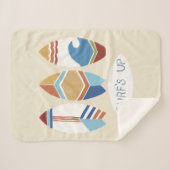 Surf omhoog! Surfplanken Sherpa Deken (Voorkant (horizontaal))