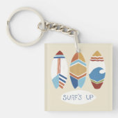 Surf omhoog! Surfplanken Sleutelhanger (Voorkant)