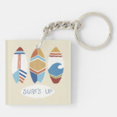Surf omhoog! Surfplanken Sleutelhanger (Achterkant)