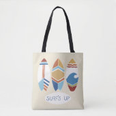 Surf omhoog! Surfplanken Tote Bag (Voorkant)
