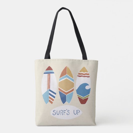 Surf omhoog! Surfplanken Tote Bag (Achterkant)