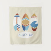 Surf omhoog! Surfplanken Wandkleed (Voorkant)