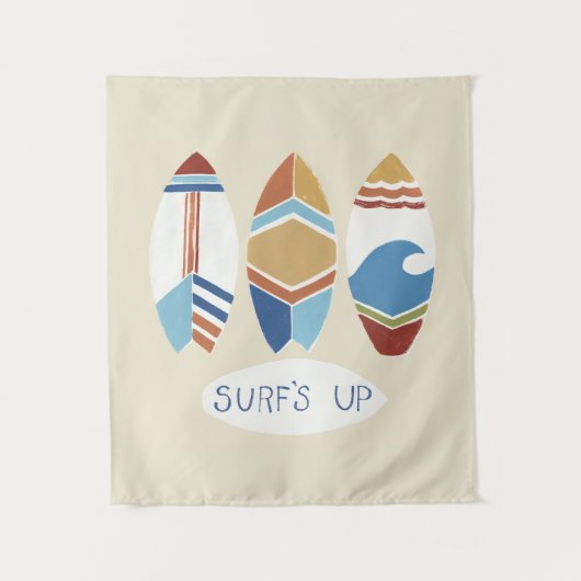 Surf omhoog! Surfplanken Wandkleed (Voorkant)