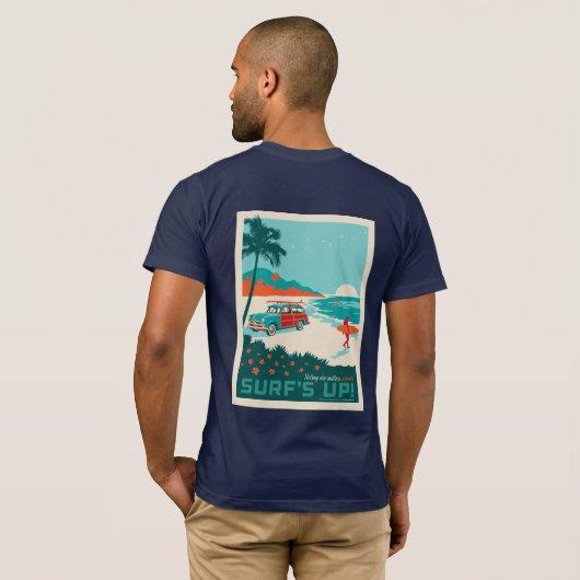 Surf omhoog t-shirt (Achterkant volledig)