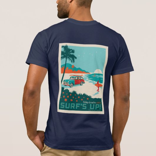 Surf omhoog t-shirt (Achterkant)