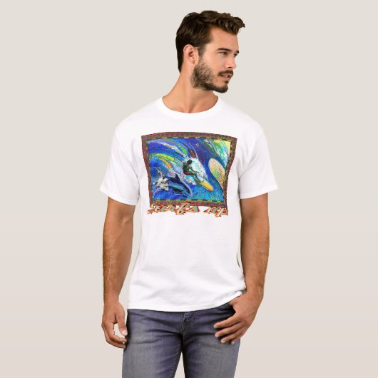 Surf omhoog! t-shirt (Voorkant volledig)