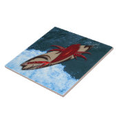 Surf omhoog tegeltje (Zijkant)
