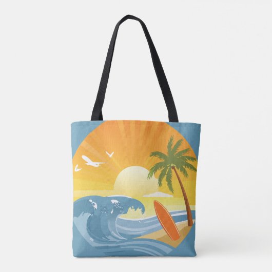 Surf omhoog! tote bag (Achterkant)