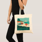 Surf omhoog tote bag (Voorkant (product))