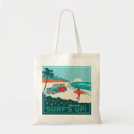Surf omhoog tote bag (Voorkant)