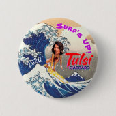 Surf omhoog! Tulsi 2020 Ronde Button 5,7 Cm (Voorkant)
