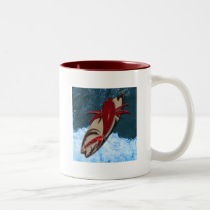 Surf omhoog tweekleurige koffiemok