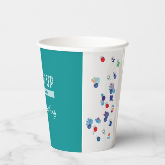 Surf Omhoog Zomer Strand Party Paper Cup Papieren Bekers (Rechts)